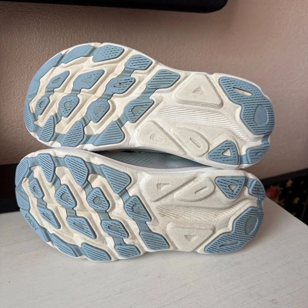 Hoka Clifton 9 Running Shoes Women's Size 6.5B Sunlit Ocean/Lilac Mist Mesh - Picture 8 of 8